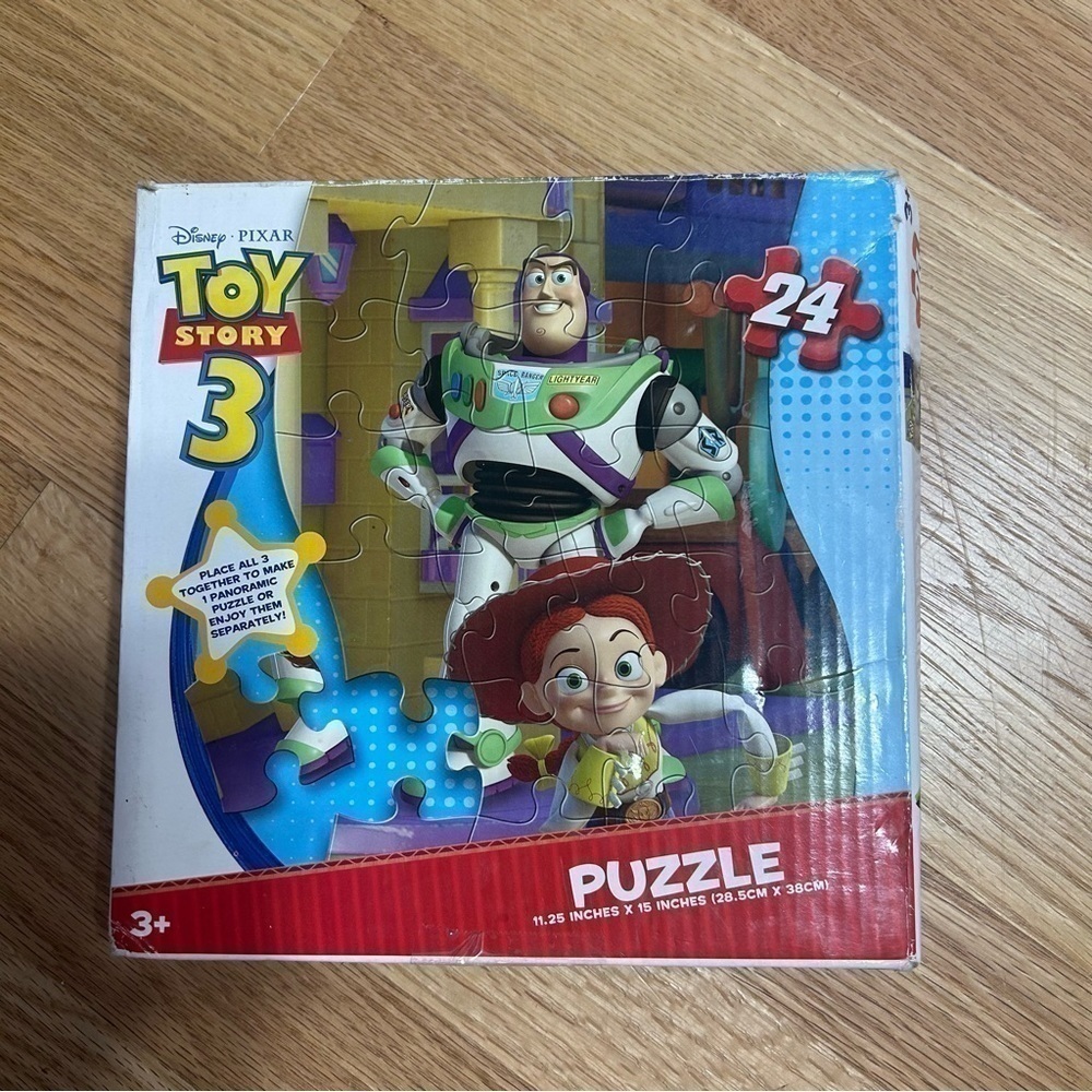 Disney Toy Story 3 Puzzle 24 Pieces Panoramic 11.25”x15” Buzz Woody Jessie